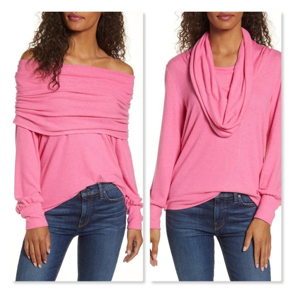 Gibson Cozy Fleece Convertible Neck Sweatshirt